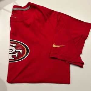 Men's San Francisco 49ers Nike Scarlet Logo Essential Cottom T-Shirt